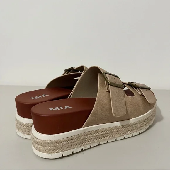 MIA Slide Espadrille Platform Sandal Size 7.5 - Picture 5 of 8